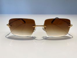 Lunettes Vintage rare Percés Fred Alaska Or