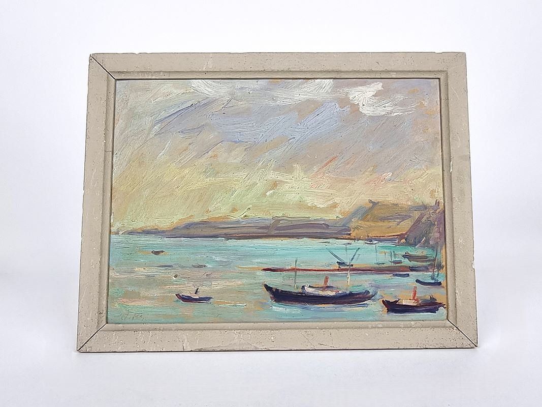 Dipinti: Gemälde - Vue de lac par lausanne – Usato da Urtenen-Schönbühl venduto da Restwert_Schoenbuehl