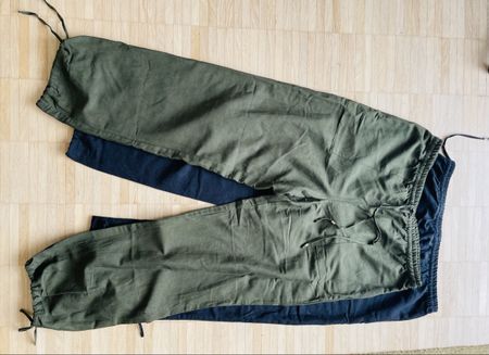 Leinenhose H&M dunkelolive, neuwertig