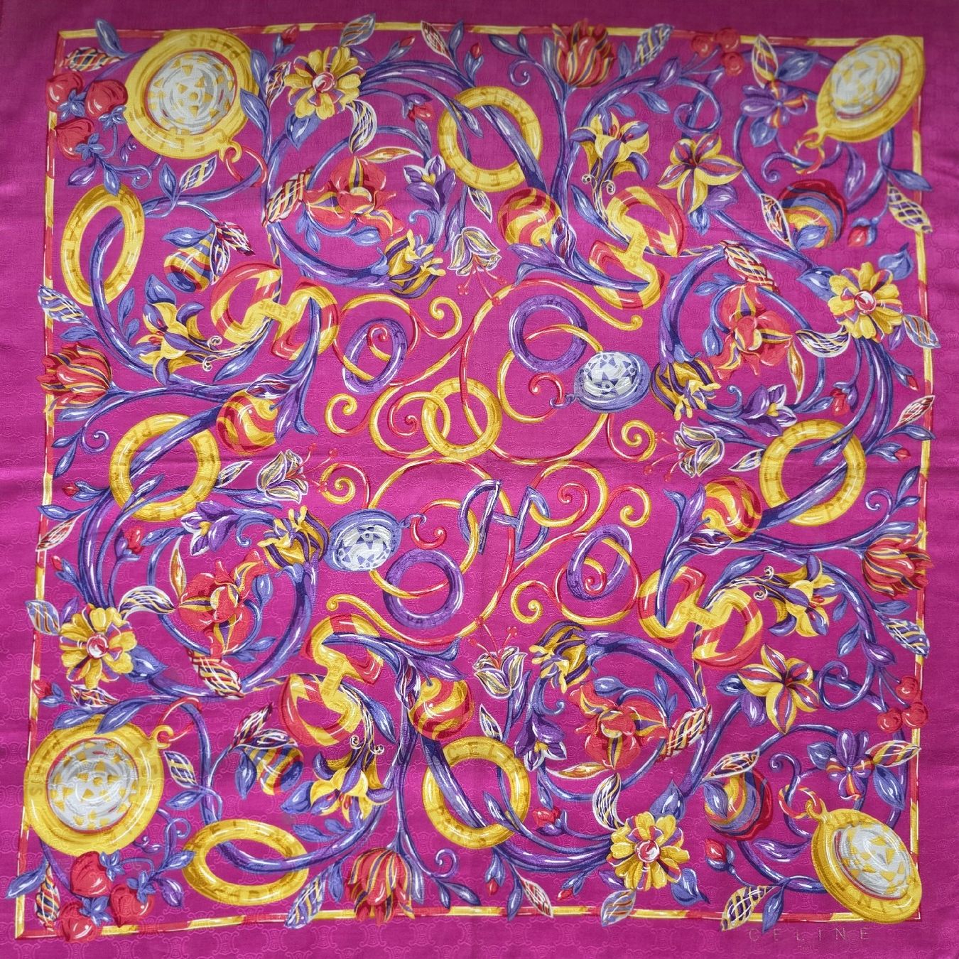 Celine Foulard & Sciarpe: CELINE Baumwolltuch 50x50 cm – Nuovo (secondo la descrizione) da Zürich venduto da LIMAR 4