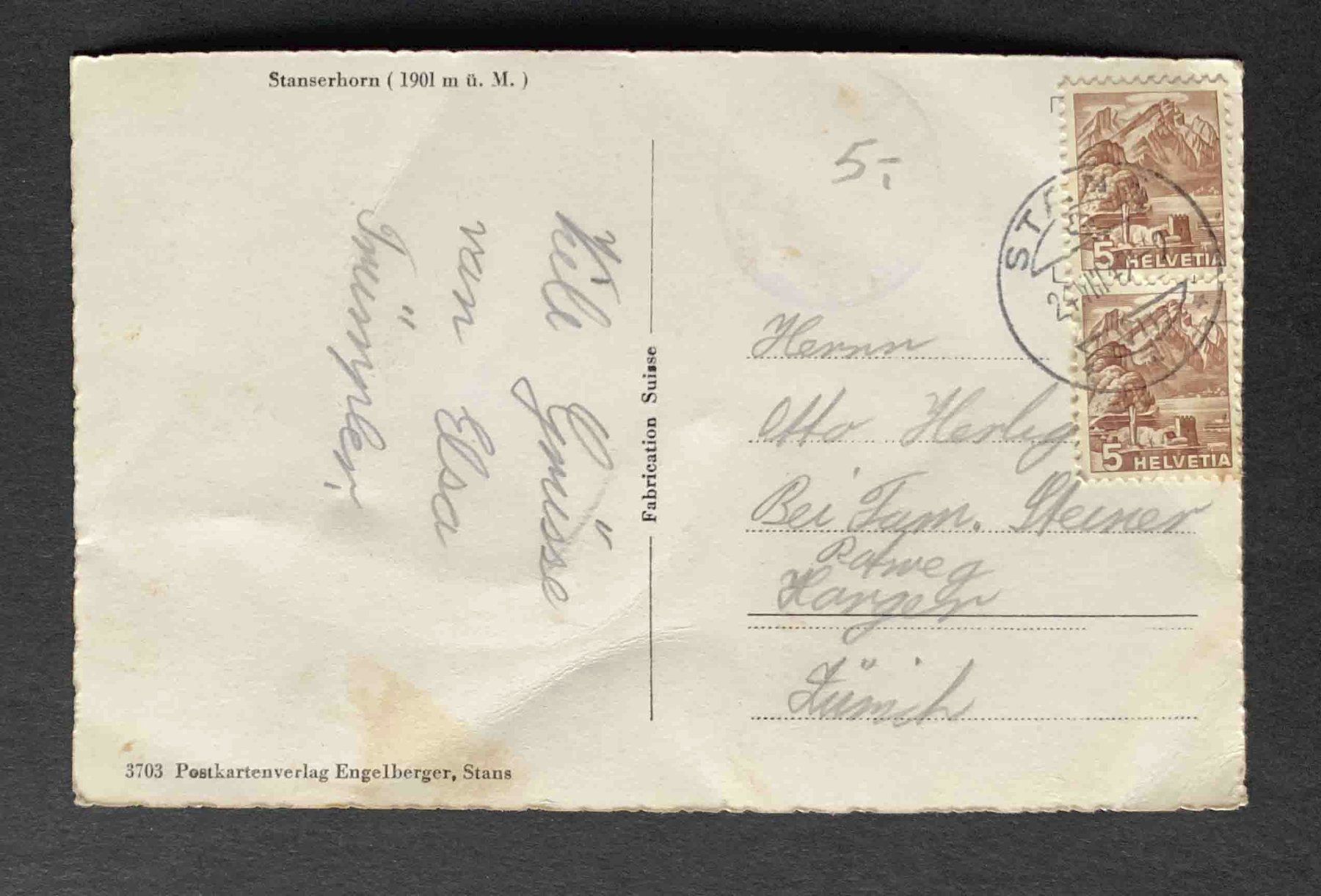 Cartes postales: AK Stanserhorn – D'occasion à Goldau par artelier1 1
