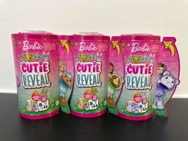 Neu Spielzeug Barbie Puppe Cutie Reveal von Mattel (3x)
