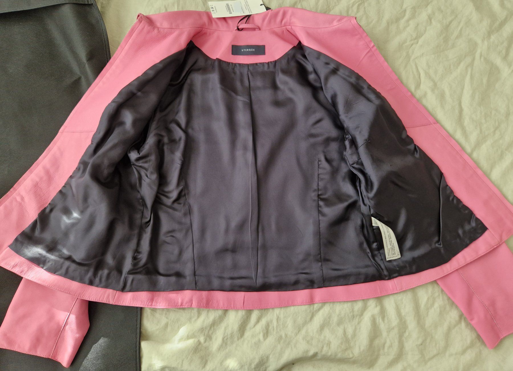Giacche: Uterque Lederjacke pink Gr. M/L – Nuovo e nell'imballaggio originale da Erlinsbach SO venduto da ULIKH 4