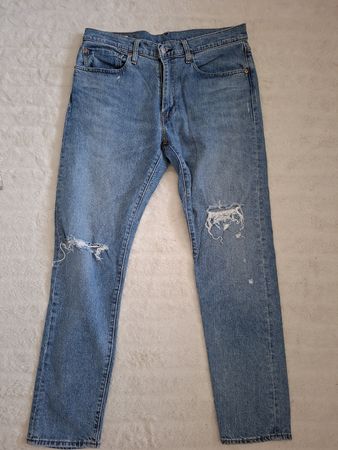 Jeans Levi's 512 Homme W34 L32 bleu déchiré