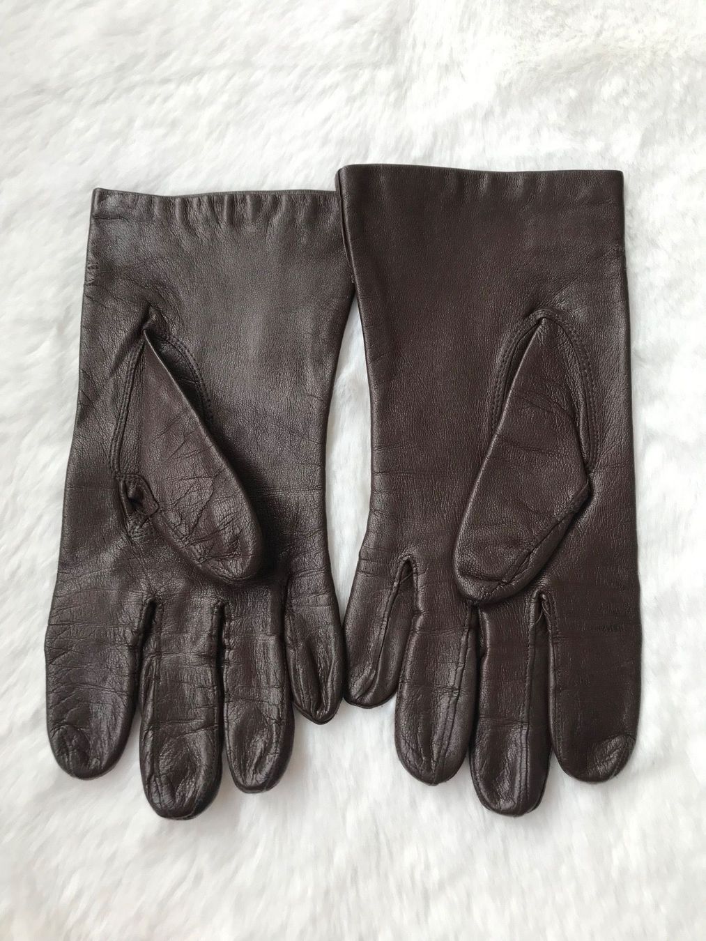 Guanti & manicotti: Lederhandschuhe Damen braun Gr.7.5 – Usato da Wädenswil venduto da JJ15 1