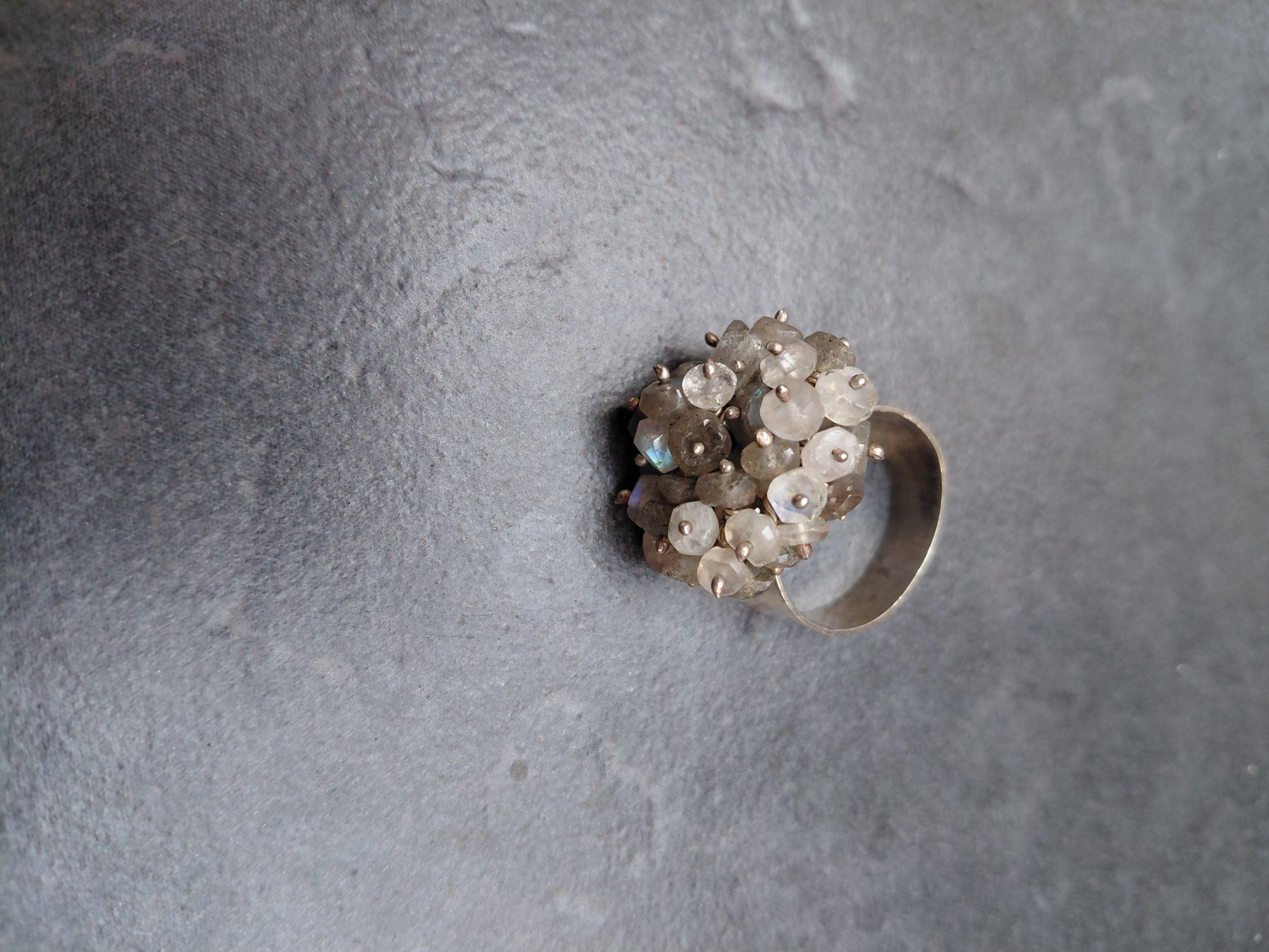 Anelli: Bague argent et pierres de lune – Nuovo (secondo la descrizione) da Boussens venduto da mgerma54 1