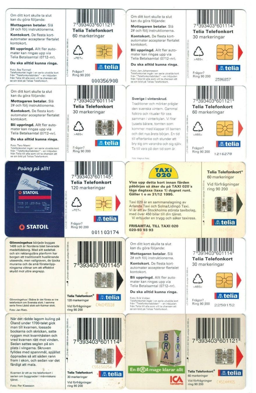 Cartes de téléphone: 10 Telefonkarten Schweden – D'occasion à Zürich par Tolima194 1
