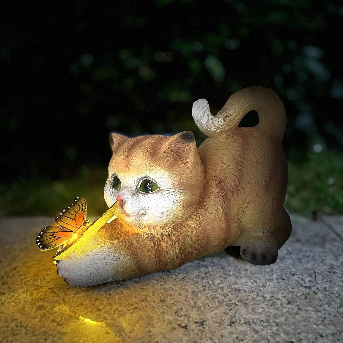 Figuren: Katze Gartendeko Schmetterlinge Solarlampen – Neu und originalverpackt aus Nuglar von SaleRitter