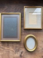 3 Vintage Bilderrahmen Goldfarben