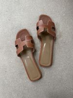 Hermès Sandalen Oran Cognac Grösse 38