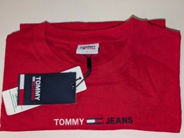 Tommy Jeans Herren T-Shirt rot Gr. S, neu