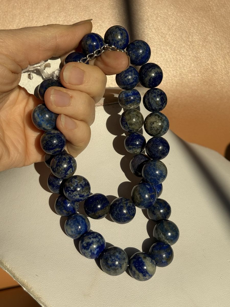 Catenine: Schöne Lapislazuli Kette NEU – Nuovo e nell'imballaggio originale da Basel venduto da Chili007 5