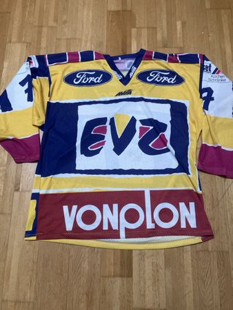 EVZ Eishockey Trikot signiert Nummer 7 gebraucht