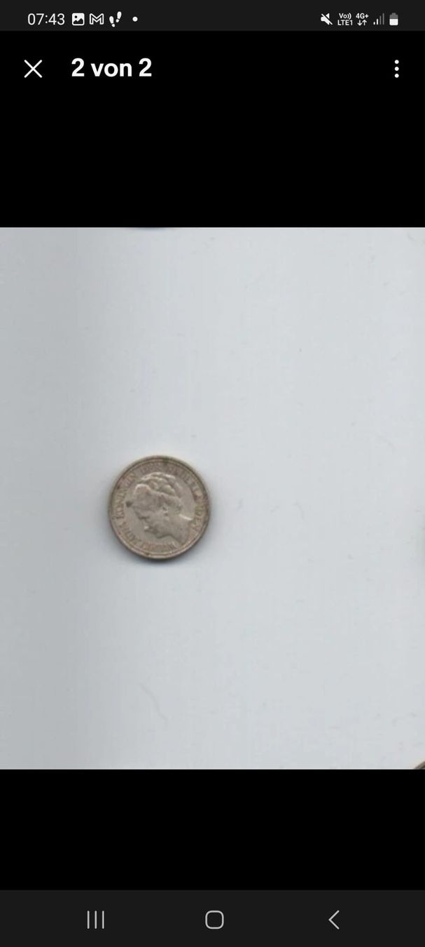 Tutti le monete: Niederlande 25 Cent 1925&1926, Silber 2x – Usato da Allschwil venduto da phi_65my 1