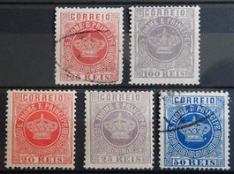 S. Thome e Principe Portugal ex. Kat. 4-14 */gest. 1870/85