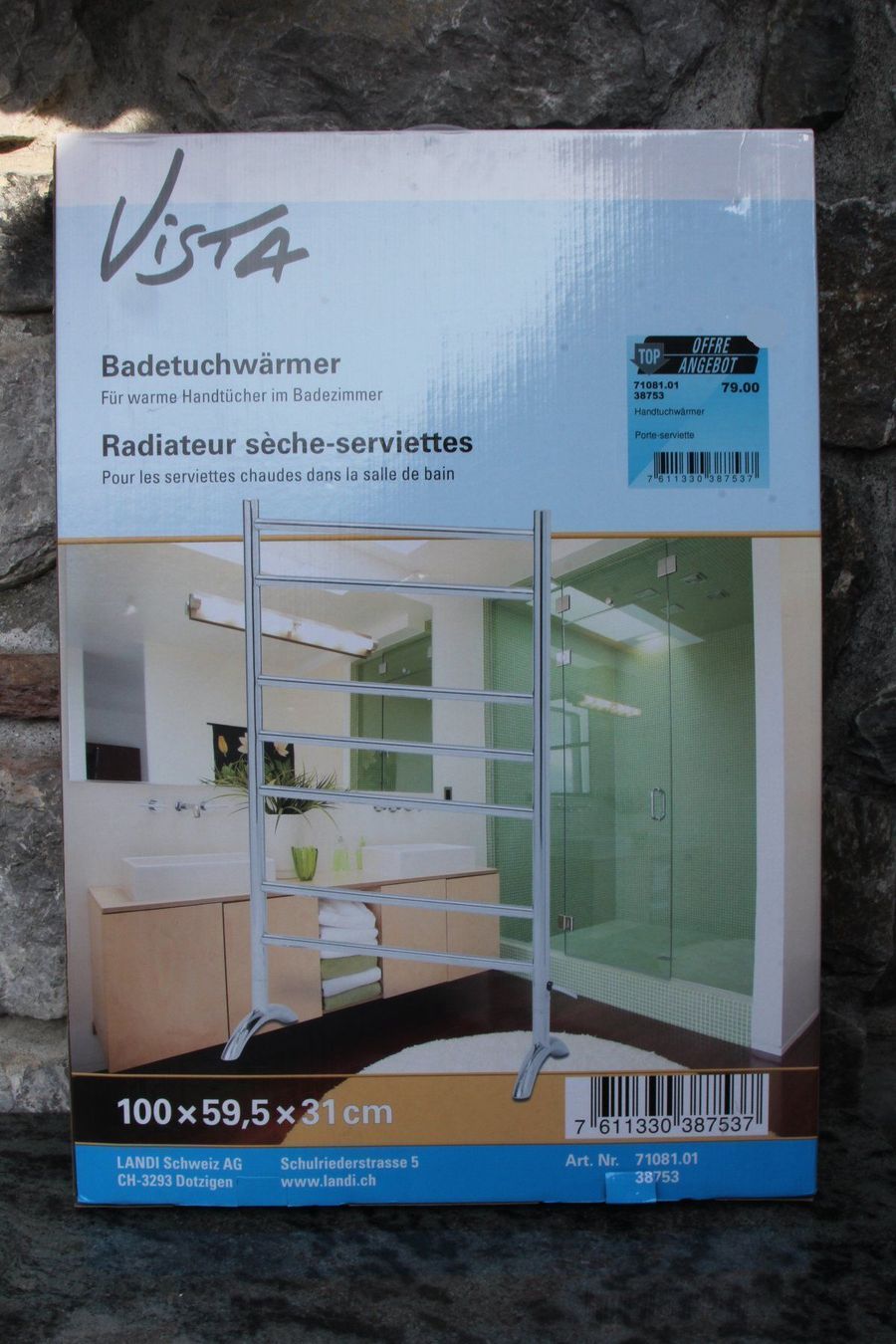 Radiatori: Vista Badetuchwärmer – Nuovo e nell'imballaggio originale da Muri b. Bern venduto da Spassholz 1