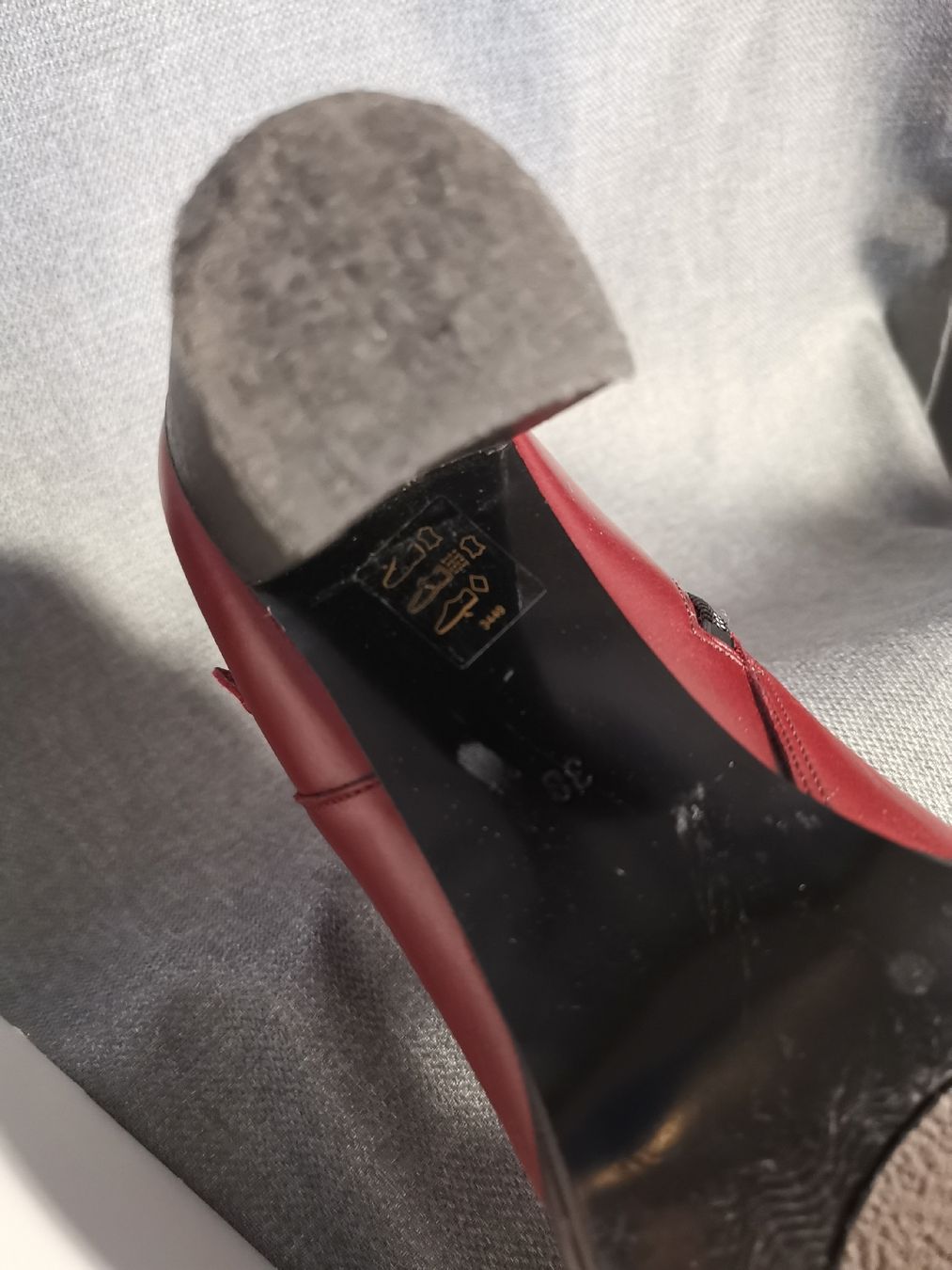 Chaussures femmes: Stiefeletten Weinrot Leder 38 – Neuf (Voir description) à Pfaffhausen par mat_ld9l 2