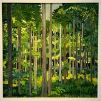 Martin Herzig - Ölbild Waldlandschaft