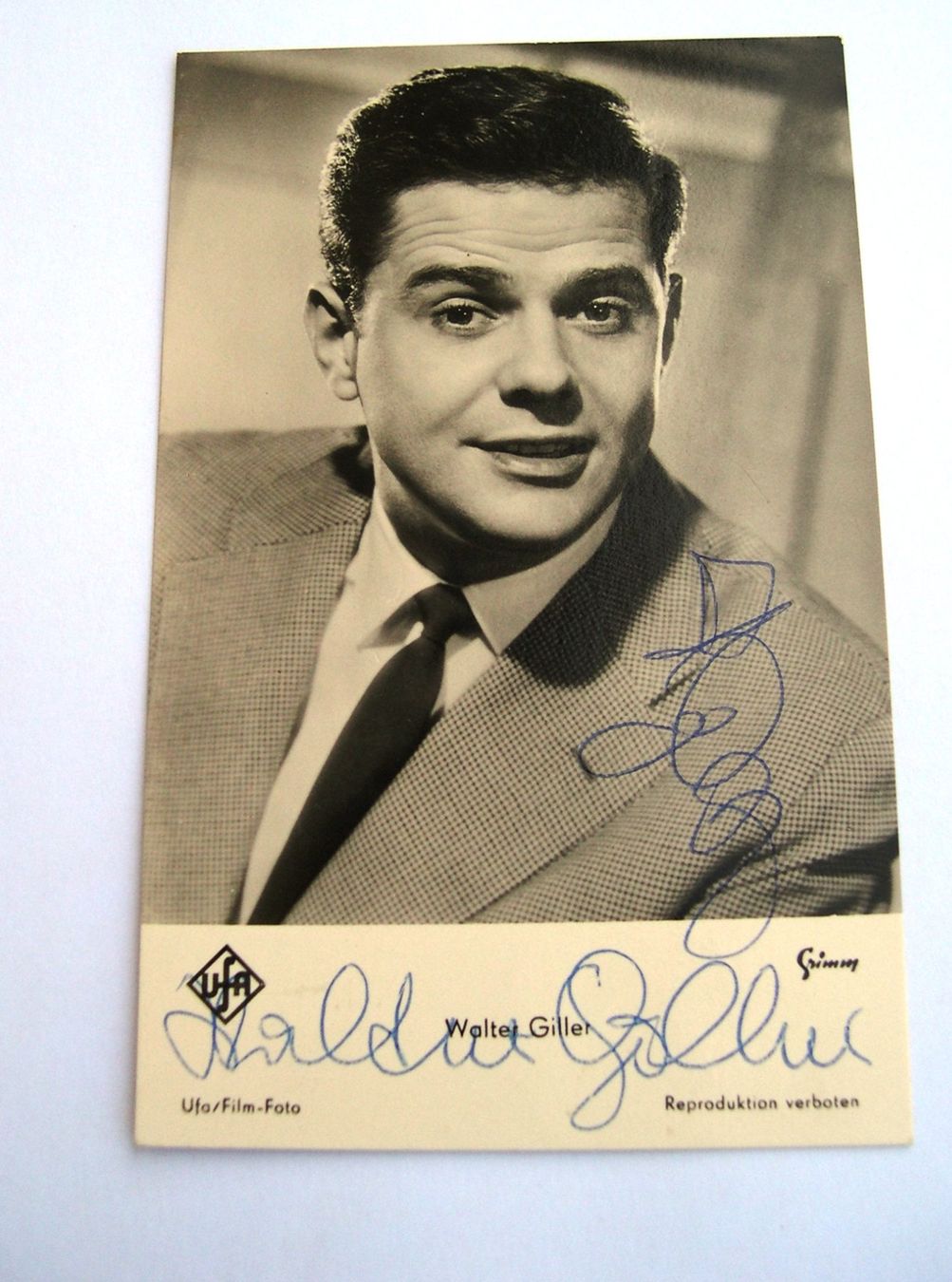 Autografi: Original Autogrammkarte Walter Giller – Usato da Illgau venduto da spanistroj