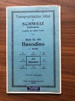 Topographischer Atlas der Schweiz ( Sigfriedatlas), Basodino