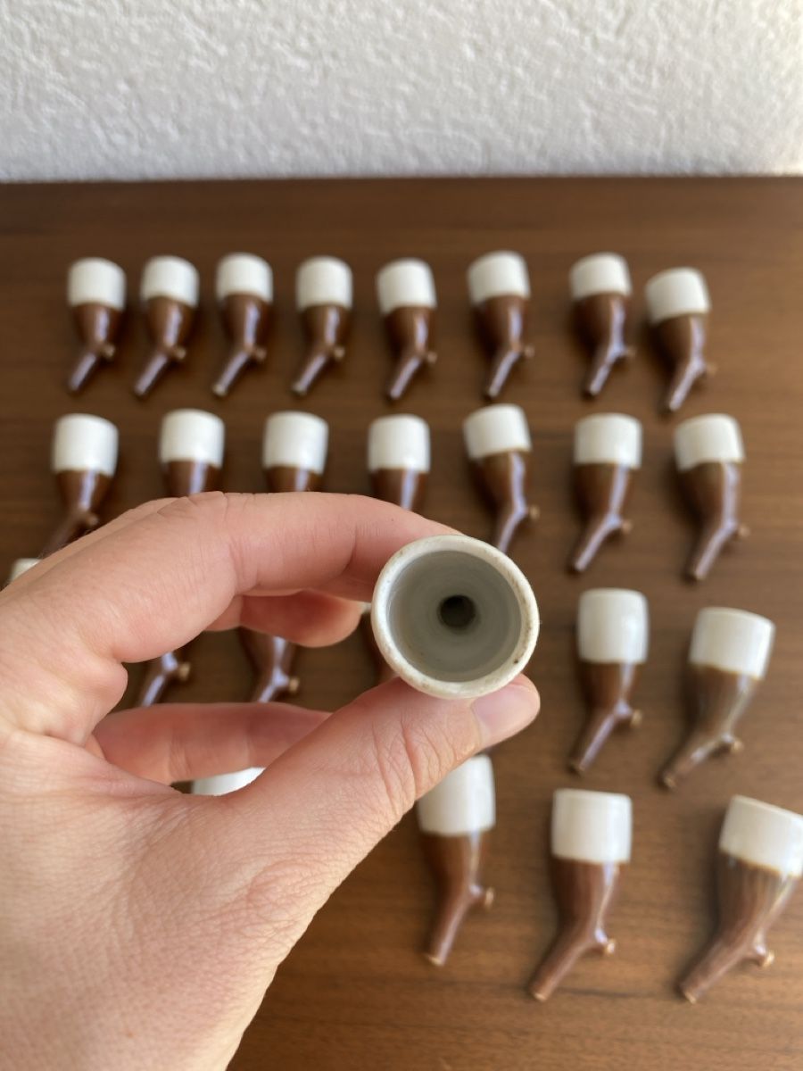 Pipe & Accessori: 29 antike kleine Pfeifenköpfe weiss-braun – Usato da Burgdorf venduto da gre_2ftz 2