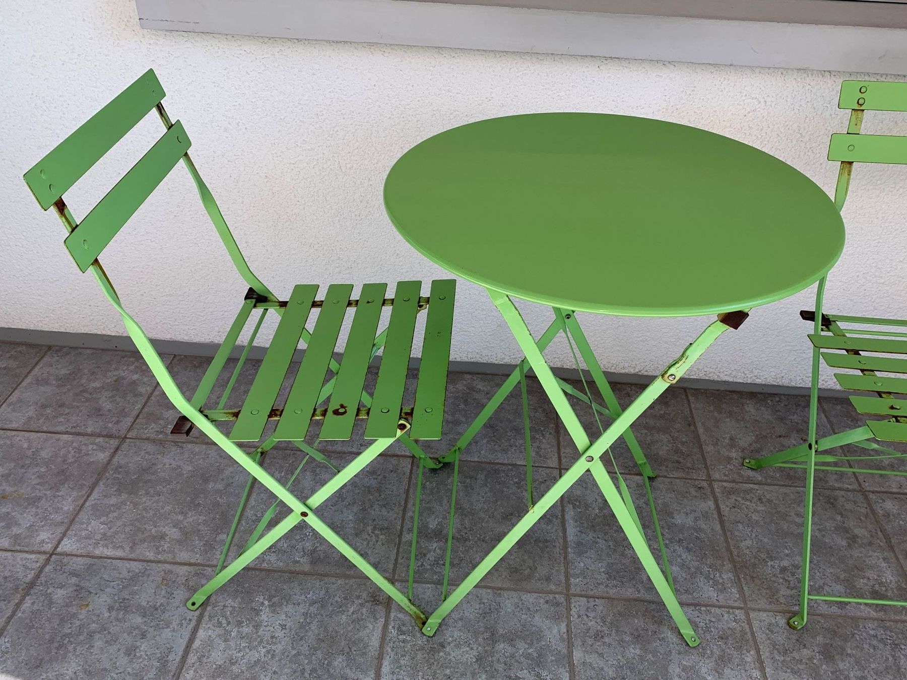 Tischset: Gartentischset, mit zwei Stühlen, klappbar – Gebraucht aus Watt von Gaskell 3