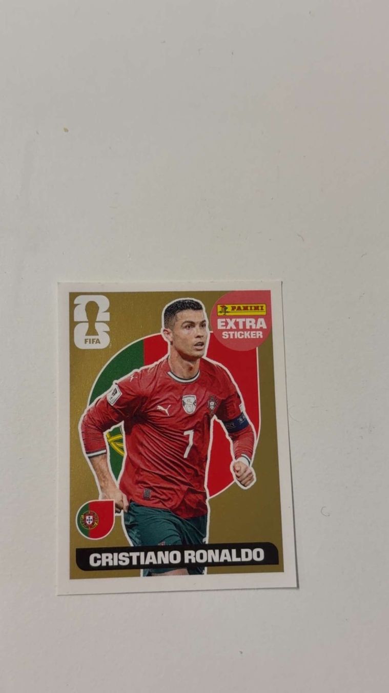 Panini Carte collezionabili: Cristiano Ronaldo Gold, Panini Extra Sticker – Nuovo e nell'imballaggio originale da Rheinfelden venduto da Rewanito 1