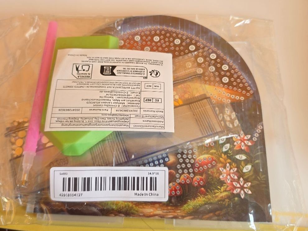 Kit bricolage: DIAMOND PAINTING PILZ MIT IGEL – Nuovo e nell'imballaggio originale da Dintikon venduto da bonita099 1