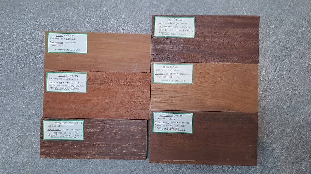 Holzartikel: Holzmuster Holzproben Set – Gebraucht aus Caslano von Welaberg 1