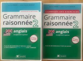 2 livres d'anglais - Grammaire raisonnée 2 et les corrigés