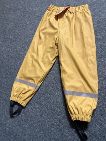 Regenhose gelb Gr 110/116 neu mit Etikette