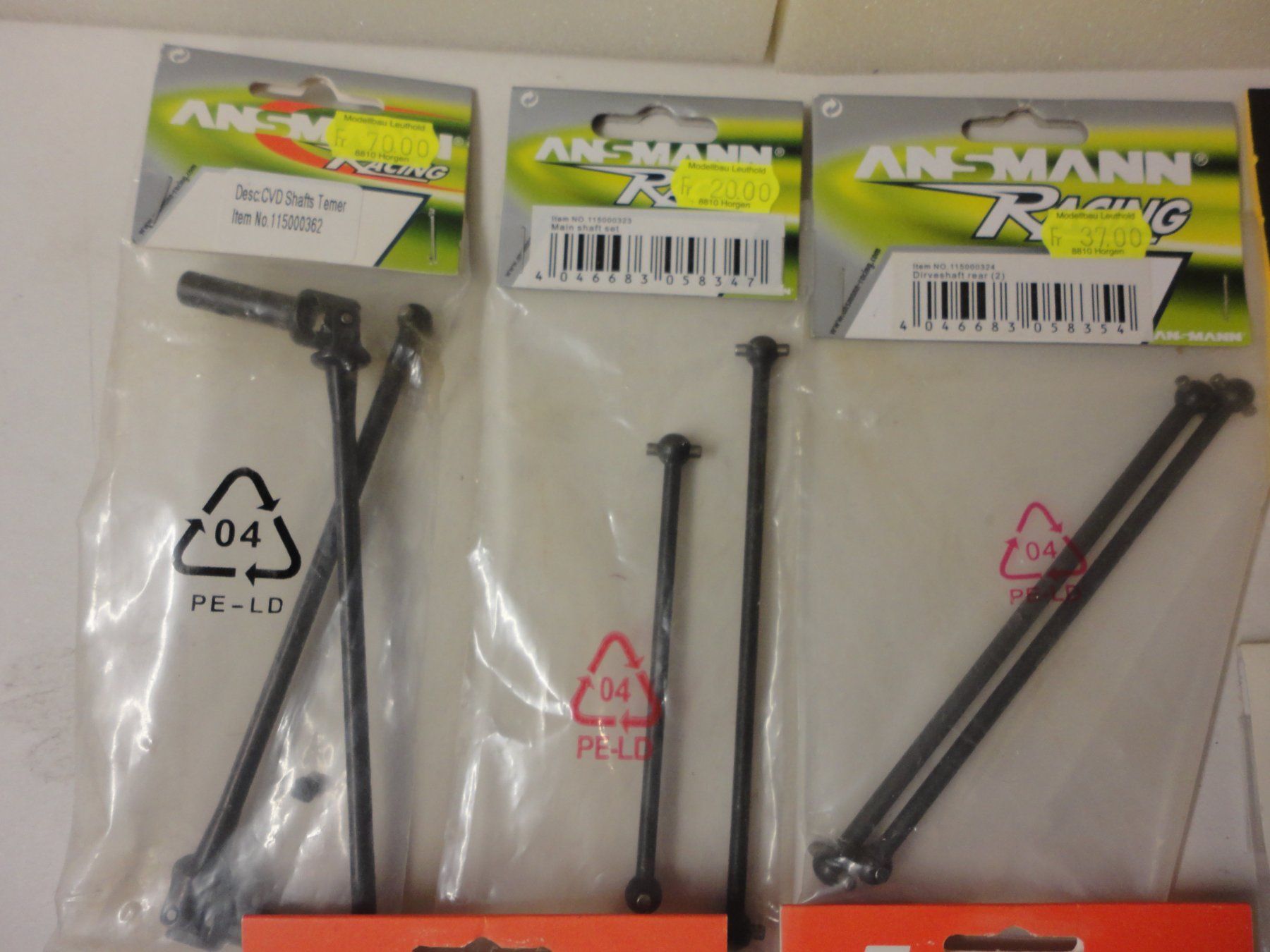 RC Modellbau: RC-Car Antriebswellen Set, Graupner, Ansmann, Robitronic – Neu und originalverpackt aus Horgen von RcModell 1