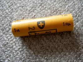 Original 1-Räpplerrolle (50 Stk.) von 1982 Eidg. Münzstätte