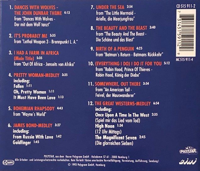 CD: MSSO - Cinema Classics - Vol. 6 – Usato da Grüningen venduto da azulverde 1