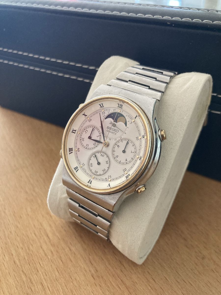 Seiko Orologi: Seiko 7A48-7000 Moonphase Chronograph – Usato da St. Gallen venduto da Parrotb