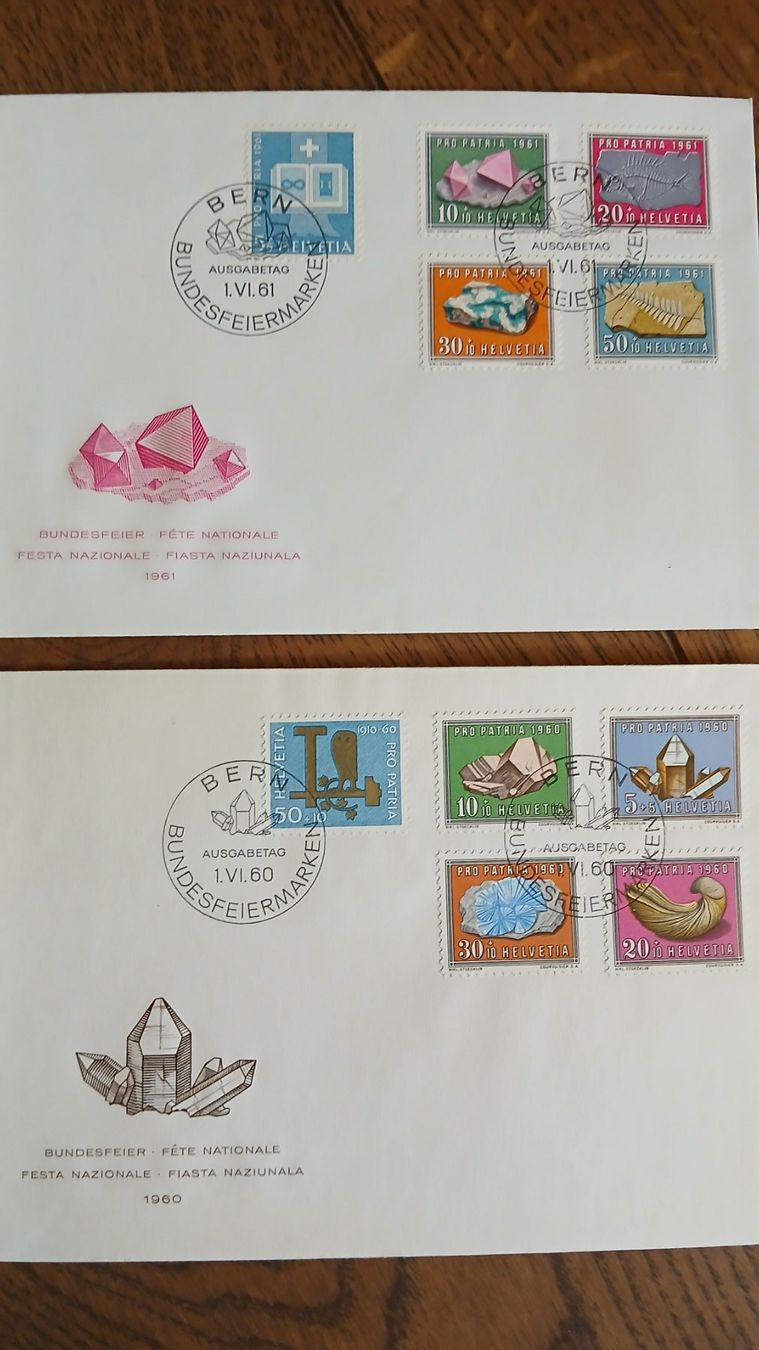 Alle Briefmarken: 0Ca.500 Stück Schweizer Ersttagbriefe – Gebraucht aus Naefels von kas_56k2
