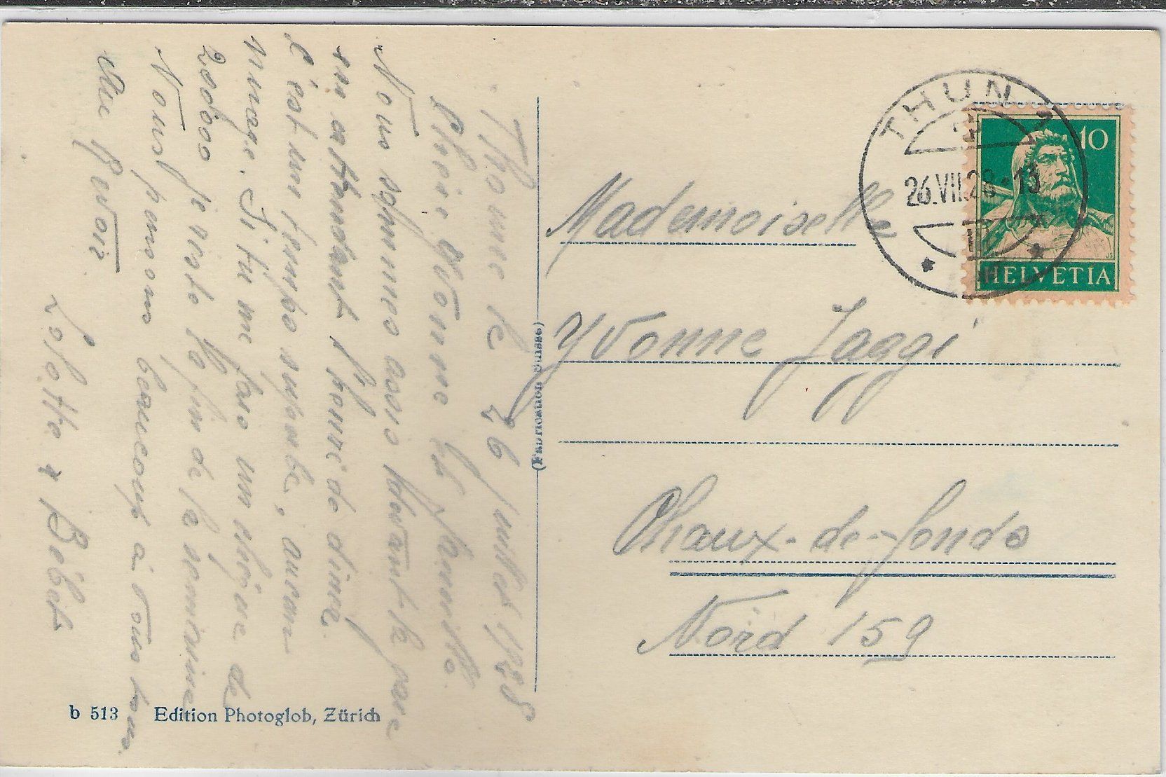 Cartoline postali: Thunersee mit Niesen & Blümlisalp – Usato da Ettingen venduto da Kartenplanet 1
