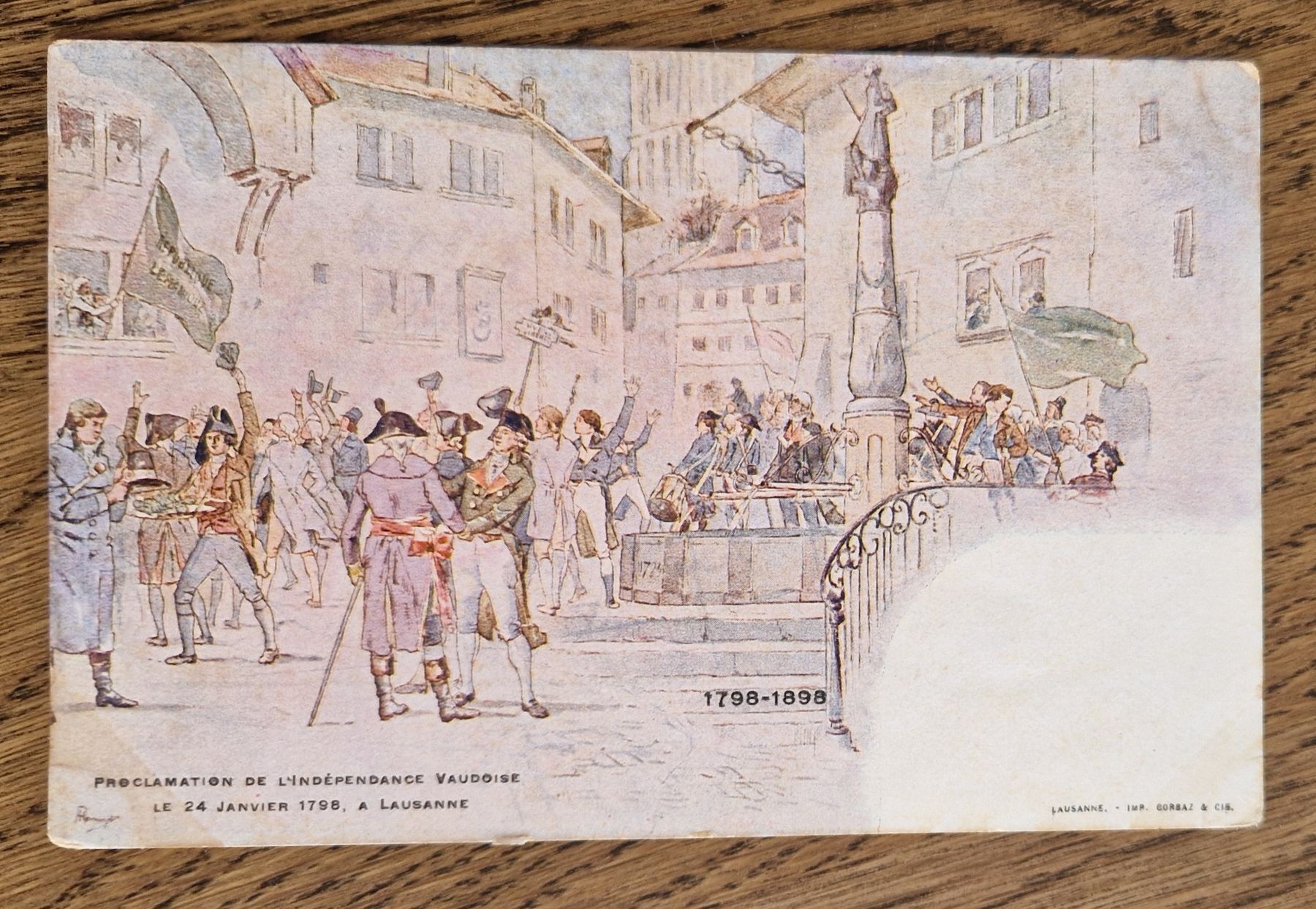 Cartoline postali: Proclamation de l'Independence Vaudoise 1798-1898 – Usato da Ebikon venduto da Donar50