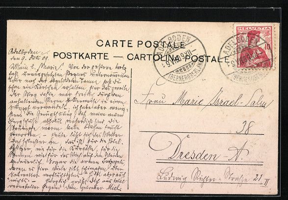 Cartoline postali: AK Adelboden, Schermtanne mit Restaurant – Usato da Berlin venduto da bartko-reher 1