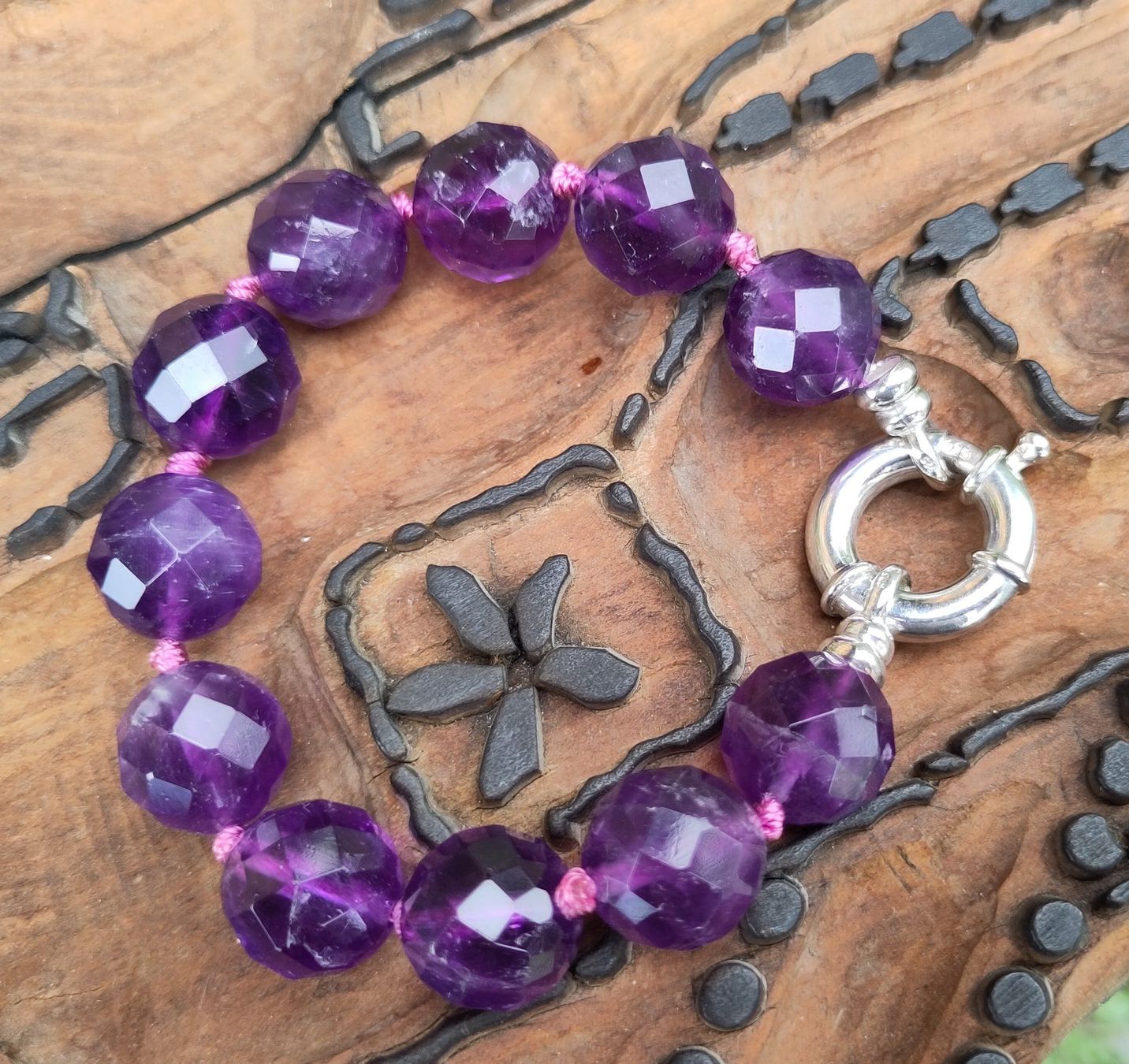 Bracciali & Braccialetti: Armband Amethyst Silber – Nuovo e nell'imballaggio originale da Lauperswil venduto da Naturhandwerk 1