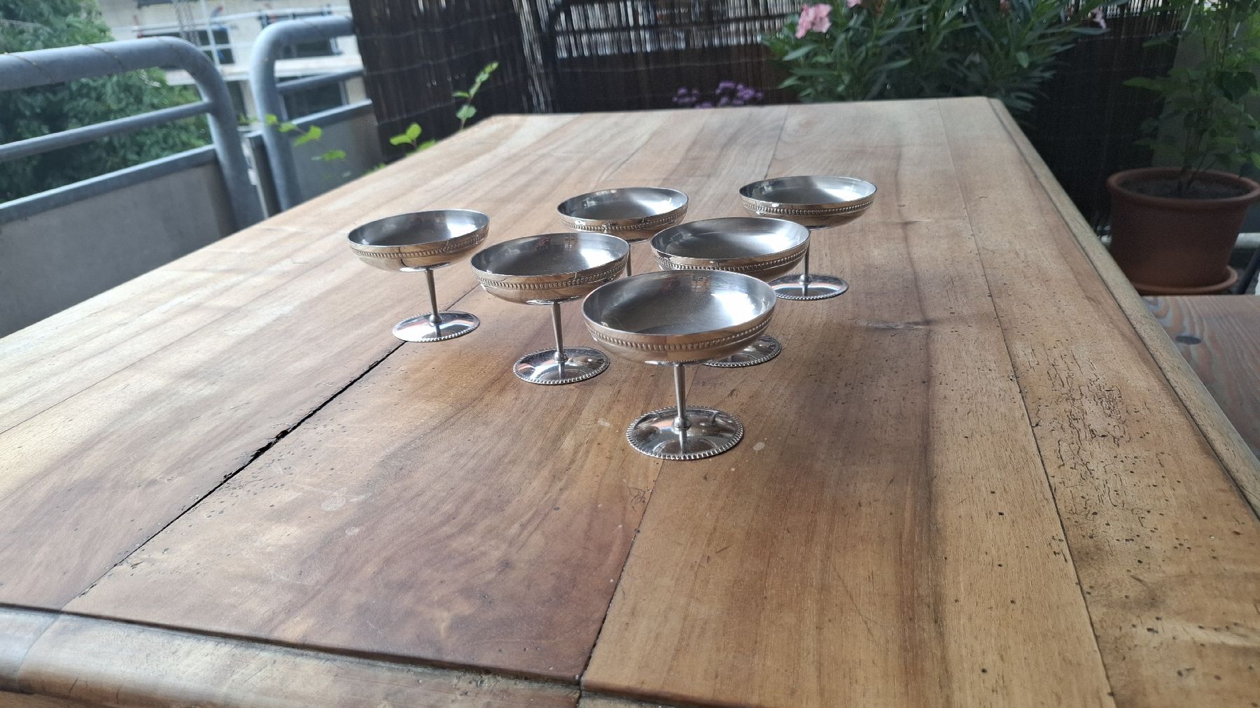 Coupes: 6 Dessert- und Eis-Schälchen, silberfarben – D'occasion à Zürich par witike 1