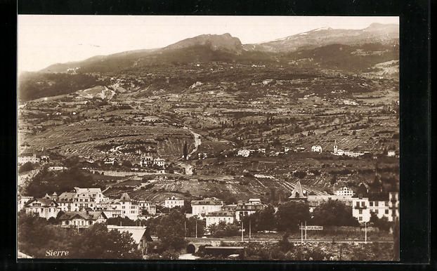 Cartoline postali: AK Sierre, Vue generale – Usato da Berlin venduto da bartko-reher