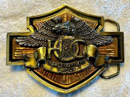 Harley Davidson Gurtschnalle Buckle HOG Motorcycles Vintage
