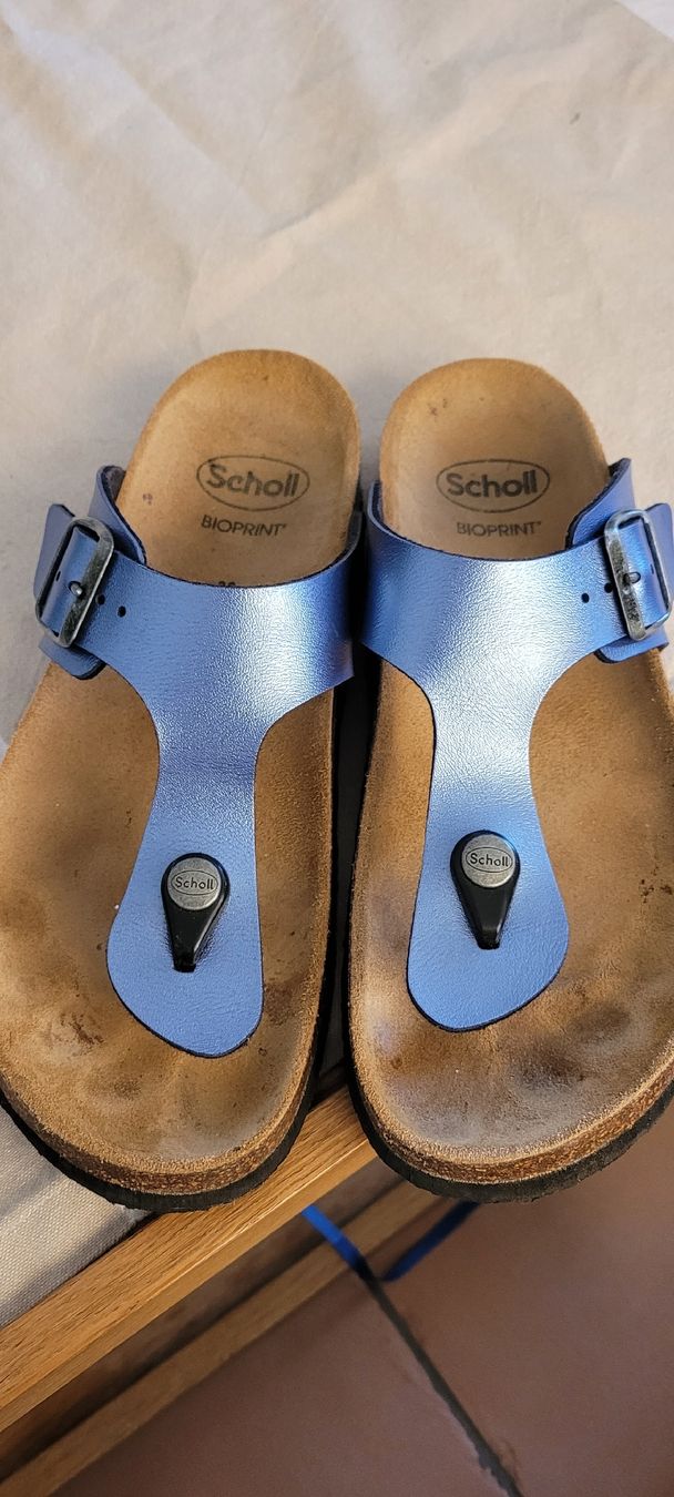 Scholl Scarpe da donna: Scholl sandale 38 bleu – Usato da Echallens venduto da frimousse2008 2