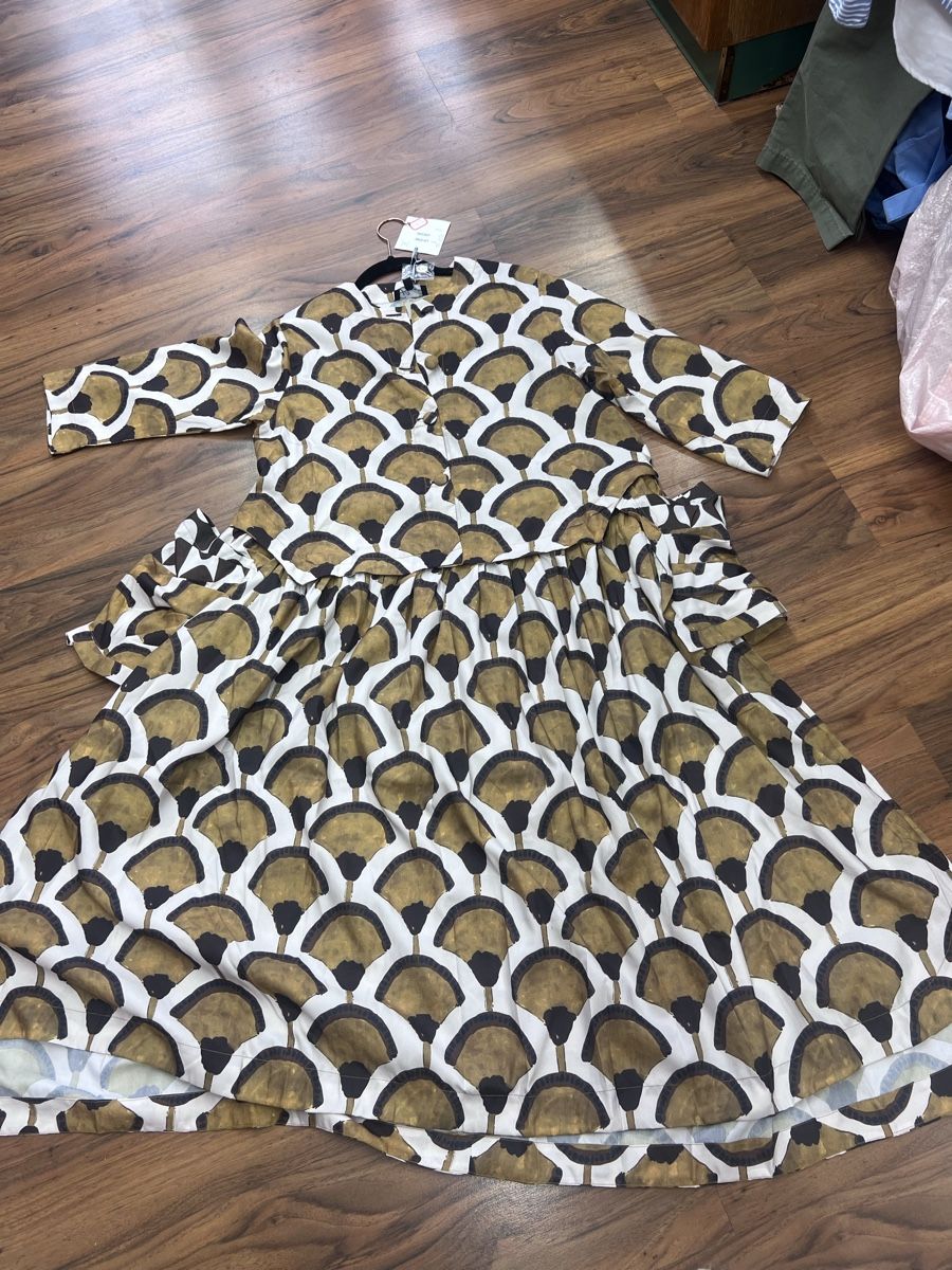 Vestiti: Kleid Glungoo Ginkoblättermuster Grösse: One Size – Nuovo e nell'imballaggio originale da Burgdorf venduto da puppennetz 3