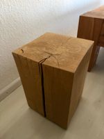 Holz Hocker Beistelltisch