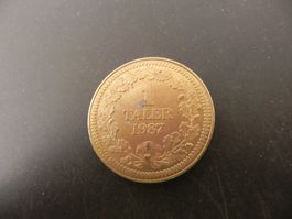 Medaille Zofingen 1 Taler 1987