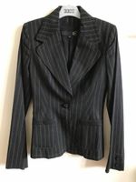 Veste blazer Roberto Cavalli laine rayée noire T40 IT