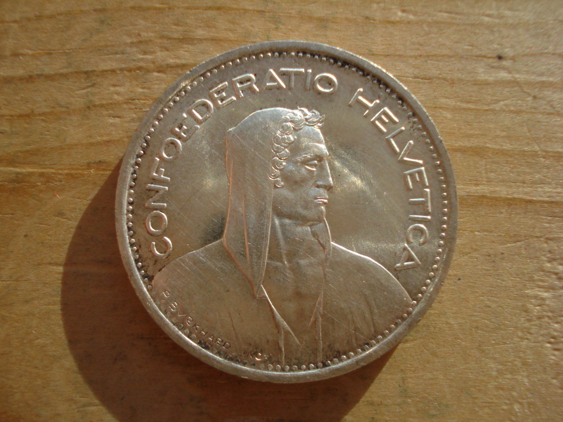 Tutti le monete: (S) 5 Franken 1953 UNZ- – Usato da Erlach venduto da Net-Coins 1