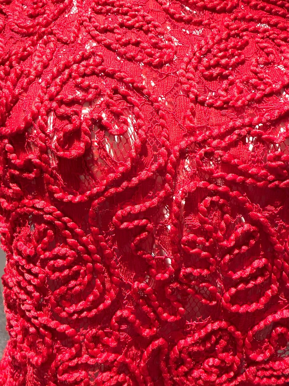 Tops: CHic pull rouge en dentelles  36 – Neu (gemäss Beschreibung) aus Genève von fto_sz8d 5